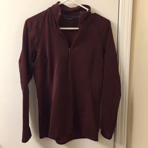 Patagonia high neck zip front base layer